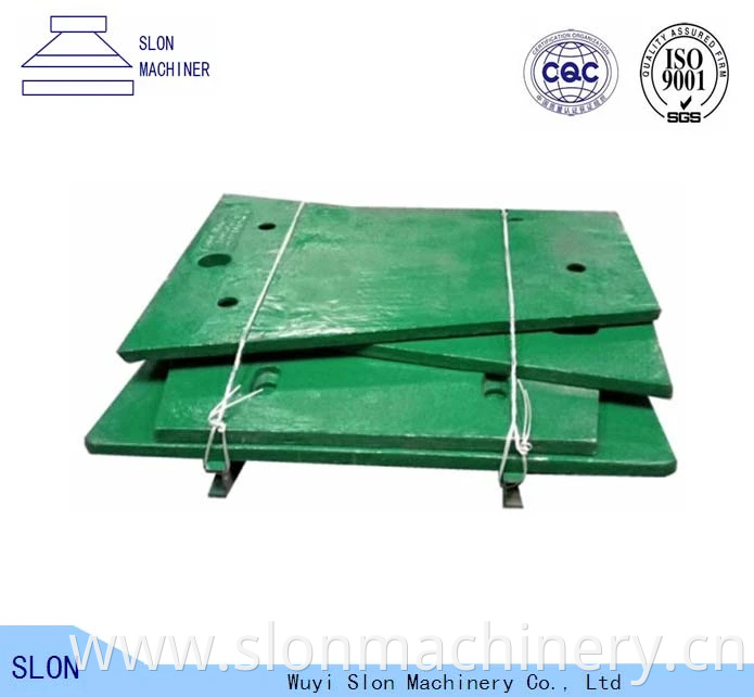 Manganese Steel Jaw Crusher Spare Parts Liner Plate Side Plate Cheek Plate